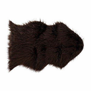 Dywan DKD Home Decor Brązowy Poliester Z włosami 60 x 90 x 2 cm