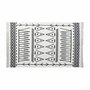 Dywan DKD Home Decor Czarny Biały Ikat (120 x 180 x 0,7 cm)
