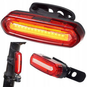 Lampka Rowerowa - Tylna - Ładowana Usb Led Cob