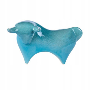 Figurka dekoracyjna ceramiczna Byk Turkusowy