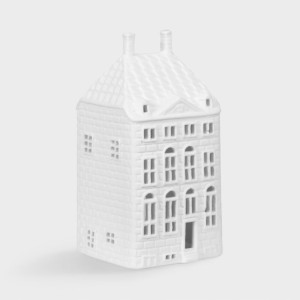 Świecznik ceramiczny biały dom Rembrandta