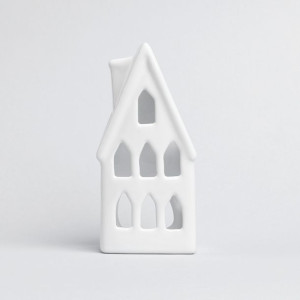 Domek porcelanowy świecznik MHD0-09-15 Biały