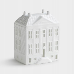 Świecznik ceramiczny biały dom rezydencja