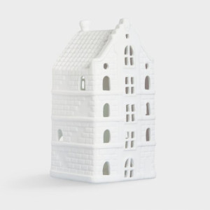 Oryginalny świecznik domek ceramiczny duży