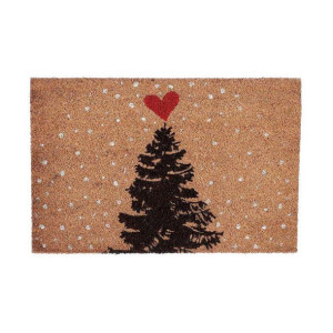 Wycieraczka House of Seasons Christmas tree Czerwony (60 x 40 cm)
