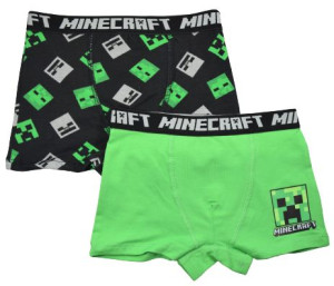 Bokserki Chłopięce 128 MINECRAFT 2 Pak
