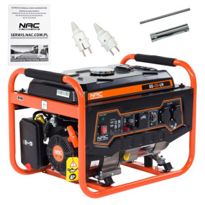 Agregat Prądotwórczy Nac Gg-20-ln Moc 2,2 Kw 12/230 V Avr 2 Gniazda