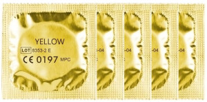 Pięć Żółtych Prezerwatyw - Amor Yellow