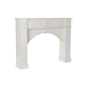 Front kominka DKD Home Decor Jodła Drewno MDF (140 x 28 x 110 cm)