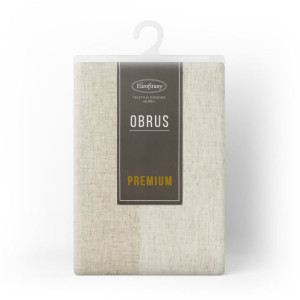 Obrus z kryzą 145X280cm naturalny