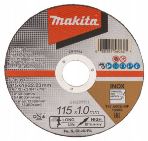 Makita E-03034 Tarcza Tnąca Do Metalu 115mm