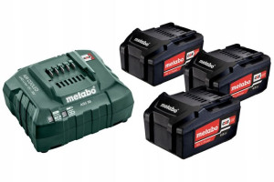 Metabo Zestaw 3 Akumulatory 18v 4,0ah + Ładowarka