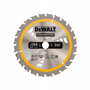 Dewalt DT1951 Tarcza piła do drewna 184x20mm 24Z