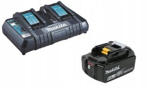 Makita Akumulator Bl1860b 6,0ah + Ładowarka Dc18rd