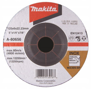 Makita A-80656 Tarcza szlifierska INOX 125x6mm