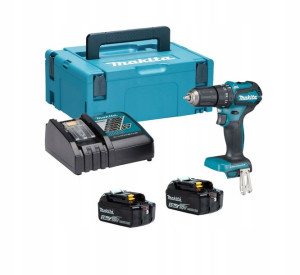 Makita Dhp483rfj Wiertarko-wkrętarka 18v 2x3ah