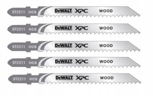 Dewalt DT2211 Brzeszczoty do drewna HCS 100mm 5szt