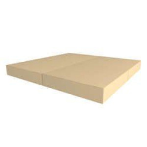 Składany materac pod drabinkę gimnastyczną 100x100x10 cm Wallbarz beżowy