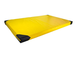 Materac gimnastyczny UNDERFIT 200 x 120 x 5 cm twardy żółty