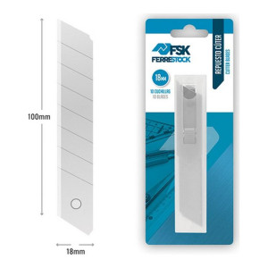 Ostrze tnące Ferrestock 18 mm (10 uds)