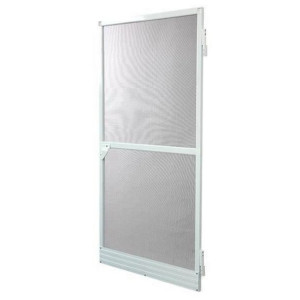 Moskitiera Drzwi Włókno szklane Aluminium Biały (220 x 100 cm)