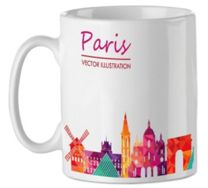 Kubek ceramiczny 300ml Paris France Francja PARYŻ