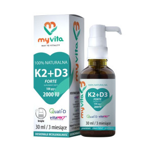 Krople K2+D3 100mcg+2000iu 30 ml MyVita