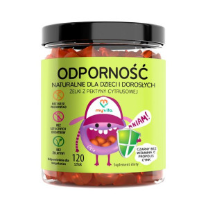 Żelki naturalne ODPORNOŚĆ MyVita 120szt