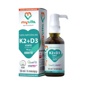 Krople K2+D3 100mcg+4000iu 50 ml MyVita