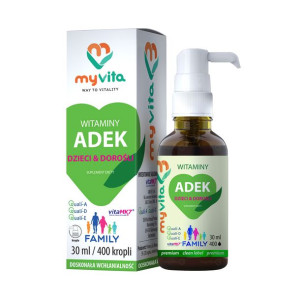 Krople ADEK dzieci dorośli 30 ml MyVita