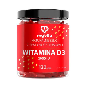 Żelki naturalne WIT. D3 2000j MyVita 120