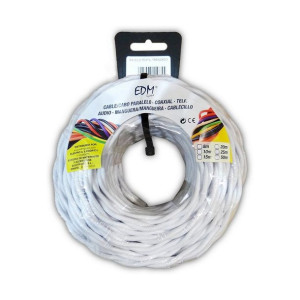 Kabel EDM 2 x 1 mm Biały 25 m