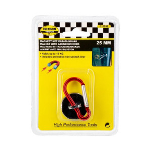 Karabinek Bensontools Czerwony Magnes Stal (2,5 cm)