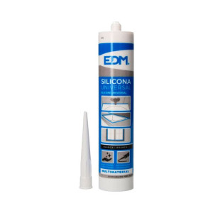 Silikon EDM Uniwersalny Odporny na pleśń Biały 280 ml