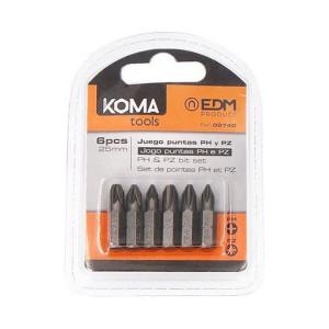 Zestaw końcówek Koma Tools PH1 PZ 25 mm