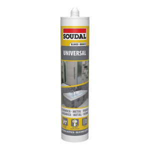 Silikon Soudal 103184 Uniwersalny Biały 280 ml