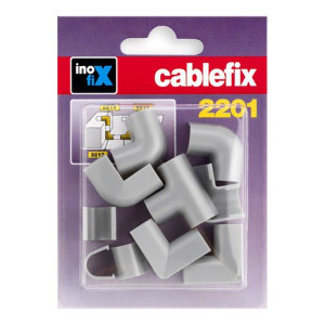 Rurka łącząca Inofix 2201 Szary 10 Części 8 x 7 mm
