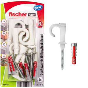 Wkręt oczkowy otwarty Fischer 6 x 30 mm 6 Sztuk