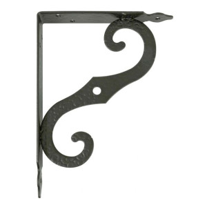 Uchwyt ścienny AMIG 2-10 203 Półki Czarny Stal (25 x 19 cm)