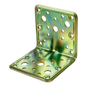 Wspornik kątowy AMIG 302-12137 Złoty Stal (9 x 9 cm)