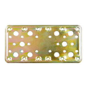 Płyta Mocująca AMIG 502-12123 Bichromat Złoty Stal (185 x 90 mm)