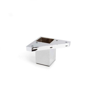 Stopy Rei 972 Kwadratowy Srebrzysty ABS Nowoczesny (Ø 4,2 x 6 cm)