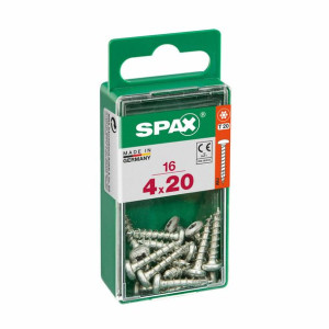 Pudełko śrubek SPAX Śruba do drewna Okrągła głowa (4 x 20 mm) (4,0 x 20 mm)