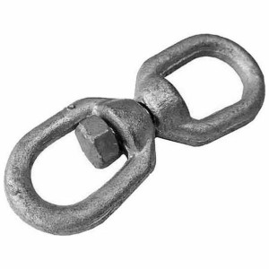 Karabinek EDM Obrotowy Srebrzysty Cynk 6 mm