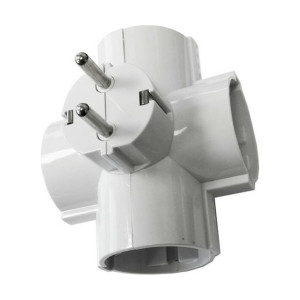 Przejściówka EDM Poczwórny 2400 W 250 V 16 A Tworzywo termoplastyczne