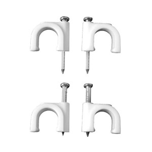 Zszywki EDM Nº 9 2 x 4 mm Biały Przewody 100 Sztuk