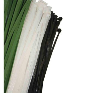 Paski do Kabli Nylonowe EDM 300 x 4,8 mm Biały 100 Sztuk