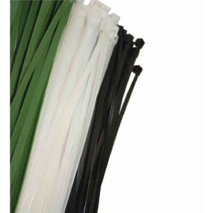 Paski do Kabli Nylonowe EDM 380 x 4,8 mm Czarny 100 Sztuk