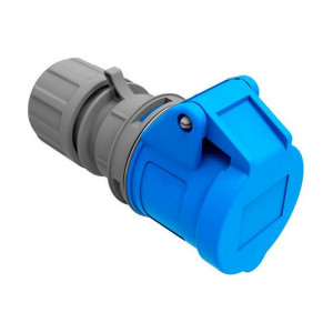 Plug-in base EDM CETAC Z pokrywką Niebieski 250 V IP44 16 A Powietrzna