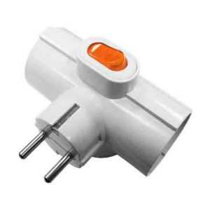 Socket extender EDM Potrójny 2400 W 250 V 16 A Tworzywo termoplastyczne